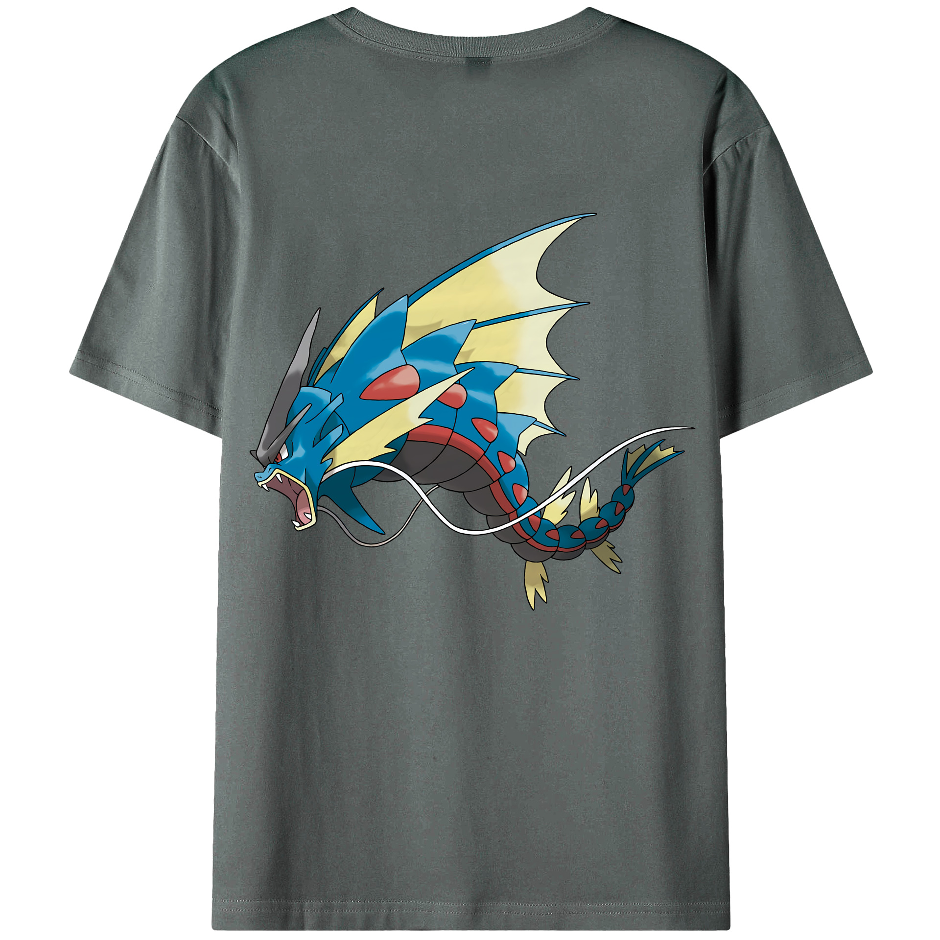 （画像用） ポケットモンスター Pokémon 綿100％ メンズ半袖Tシャツ（バックプリント） 通気性